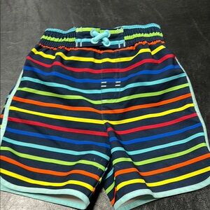 Wonder Nation Colorful Striped Kids Swim Trunks